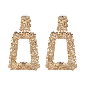 Square statement earrings
